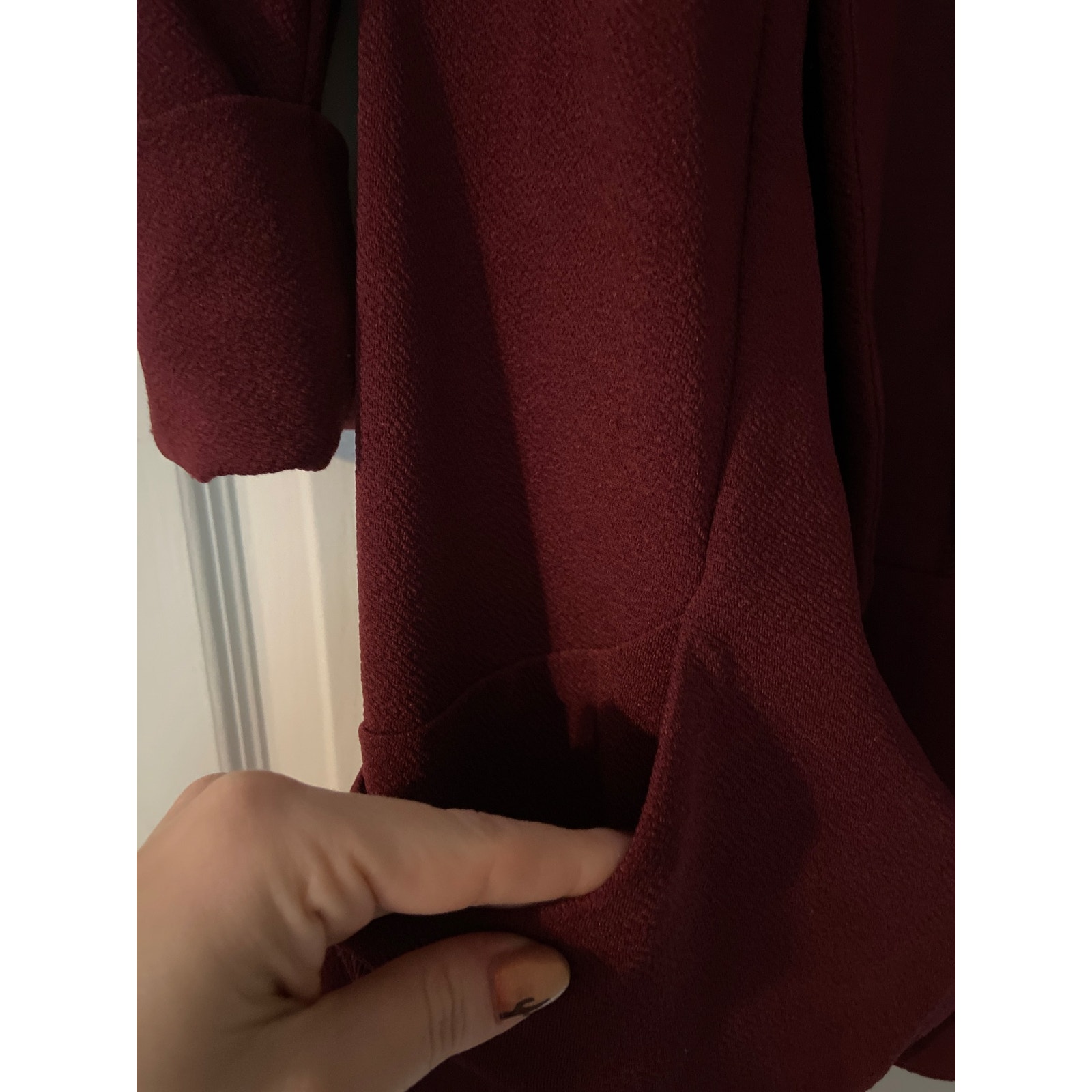 Frenchmauve Dark Red Burgundy Blazer Size S Small — image 2 of 4